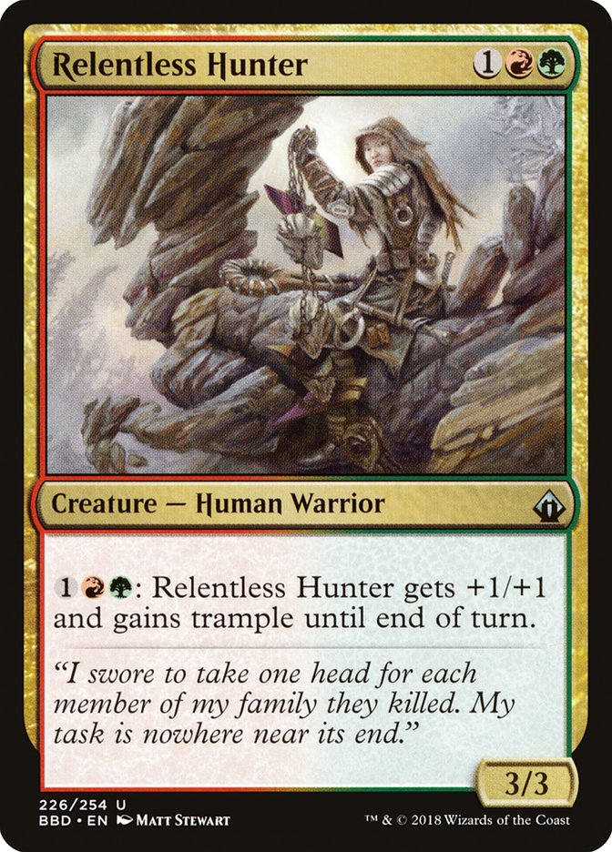 Relentless Hunter [Battlebond] MTG Single Magic: The Gathering    | Red Claw Gaming