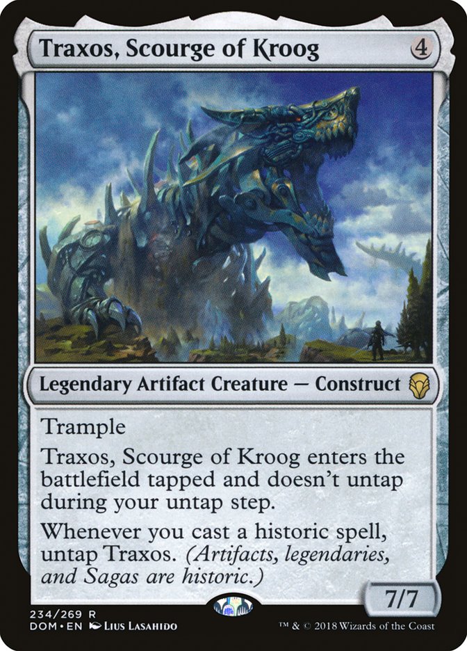 Traxos, Scourge of Kroog [Dominaria] MTG Single Magic: The Gathering    | Red Claw Gaming