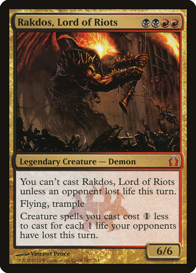 Rakdos, Lord of Riots [Return to Ravnica] MTG Single Magic: The Gathering    | Red Claw Gaming