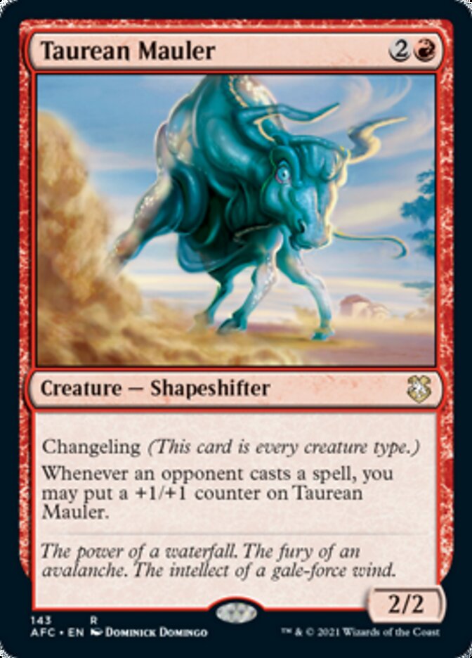 Taurean Mauler [Dungeons & Dragons: Adventures in the Forgotten Realms Commander] MTG Single Magic: The Gathering    | Red Claw Gaming