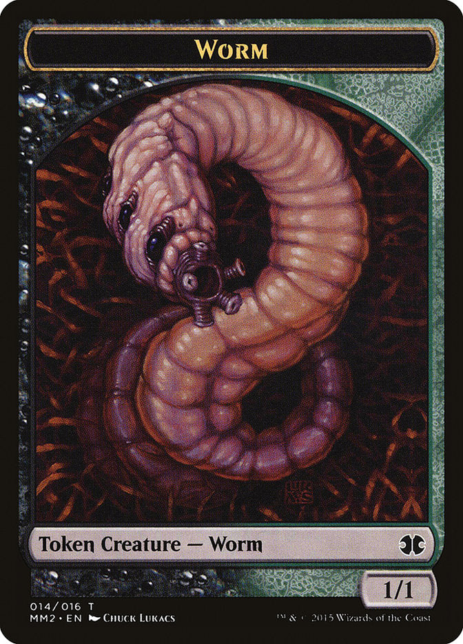 Worm Token [Modern Masters 2015 Tokens] MTG Single Magic: The Gathering    | Red Claw Gaming