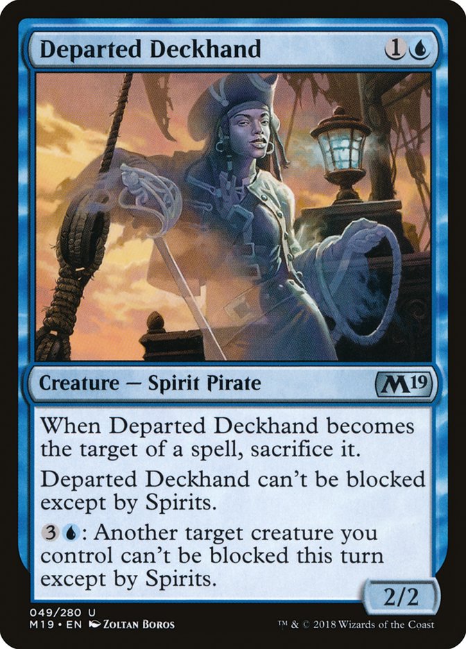 Departed Deckhand [Core Set 2019] MTG Single Magic: The Gathering    | Red Claw Gaming