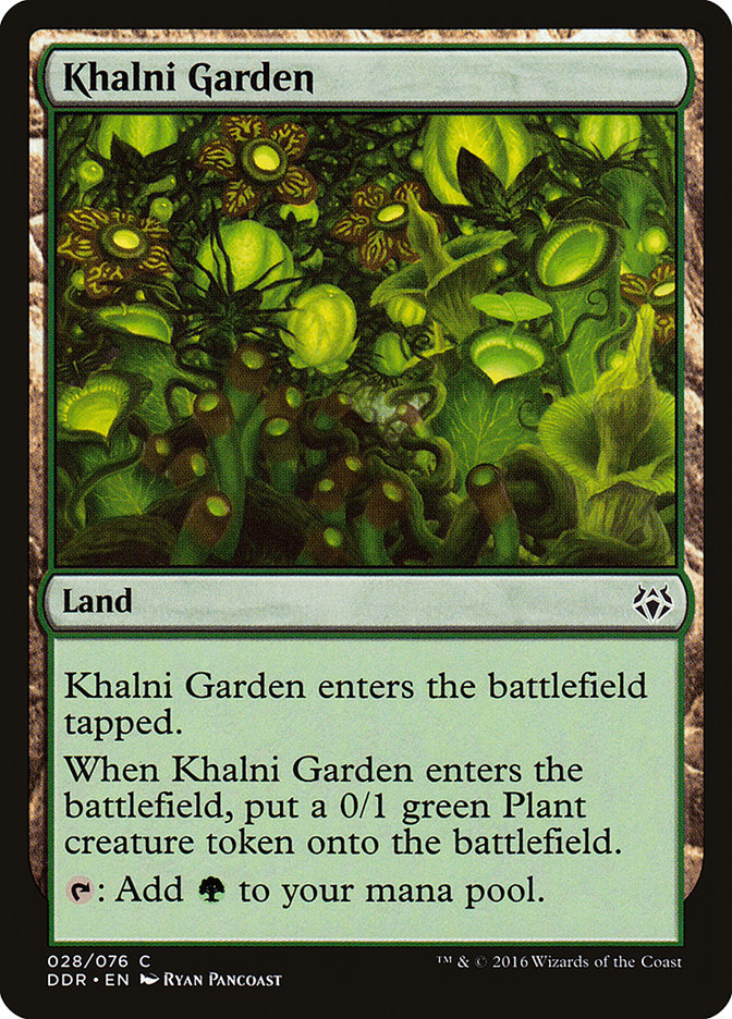 Khalni Garden [Duel Decks: Nissa vs. Ob Nixilis] MTG Single Magic: The Gathering    | Red Claw Gaming