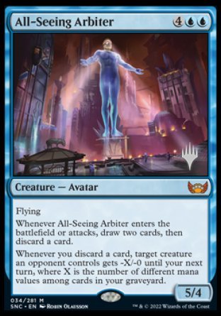 All-Seeing Arbiter (Promo Pack) [Streets of New Capenna Promos] MTG Single Magic: The Gathering    | Red Claw Gaming