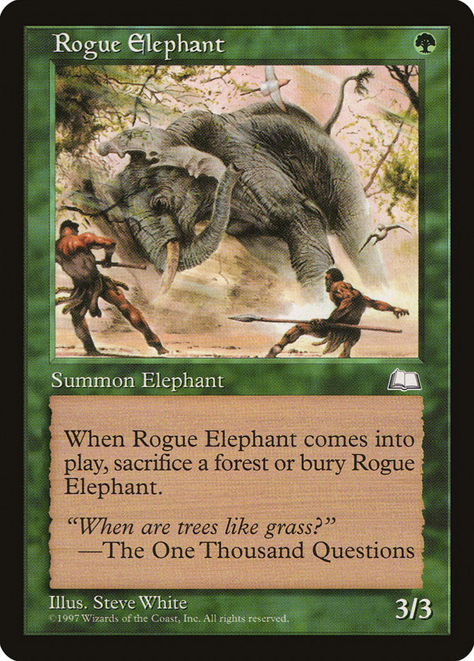 Rogue Elephant [Weatherlight] MTG Single Magic: The Gathering    | Red Claw Gaming