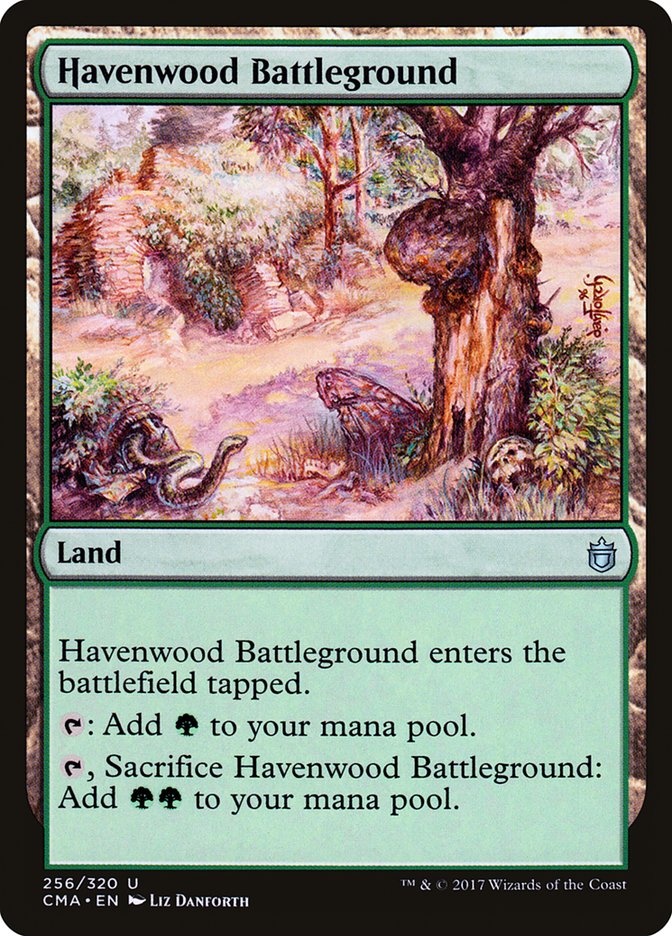 Havenwood Battleground [Commander Anthology] MTG Single Magic: The Gathering    | Red Claw Gaming