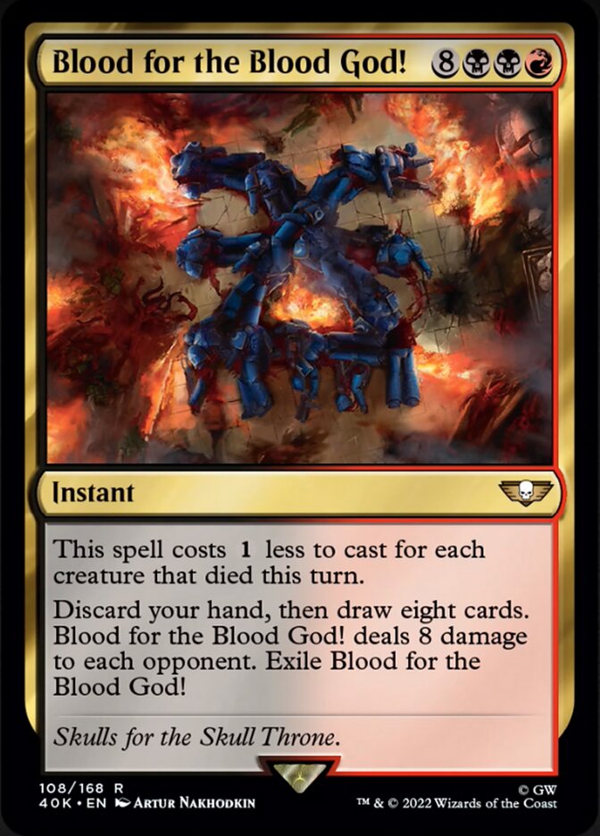 Blood for the Blood God! (Surge Foil) [Warhammer 40,000] MTG Single Magic: The Gathering    | Red Claw Gaming