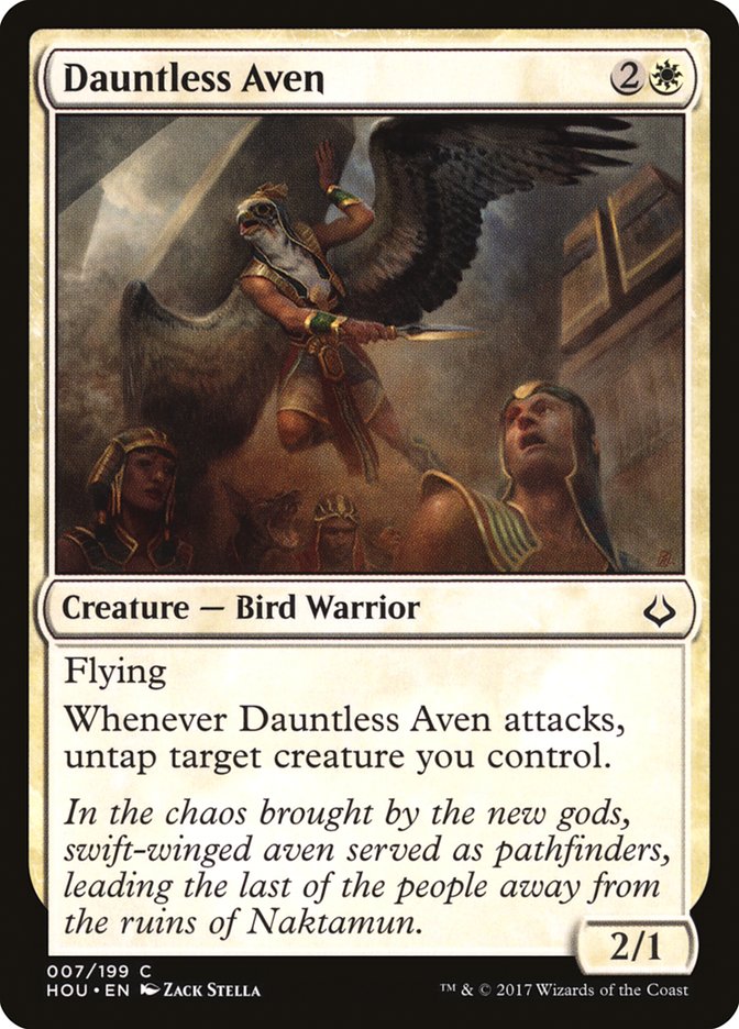 Dauntless Aven [Hour of Devastation] MTG Single Magic: The Gathering    | Red Claw Gaming