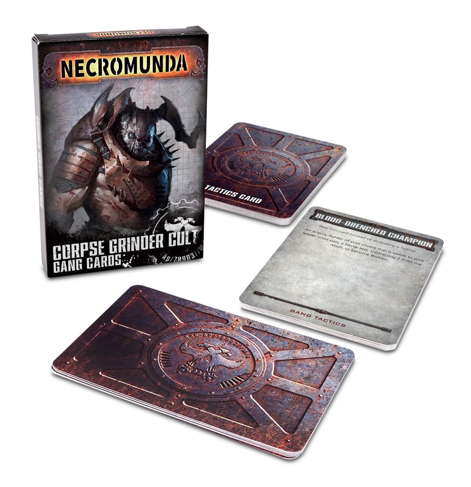 NECROMUNDA: CORPSE GRINDER GANG CARDS Necromunda Games Workshop | Red Claw Gaming
