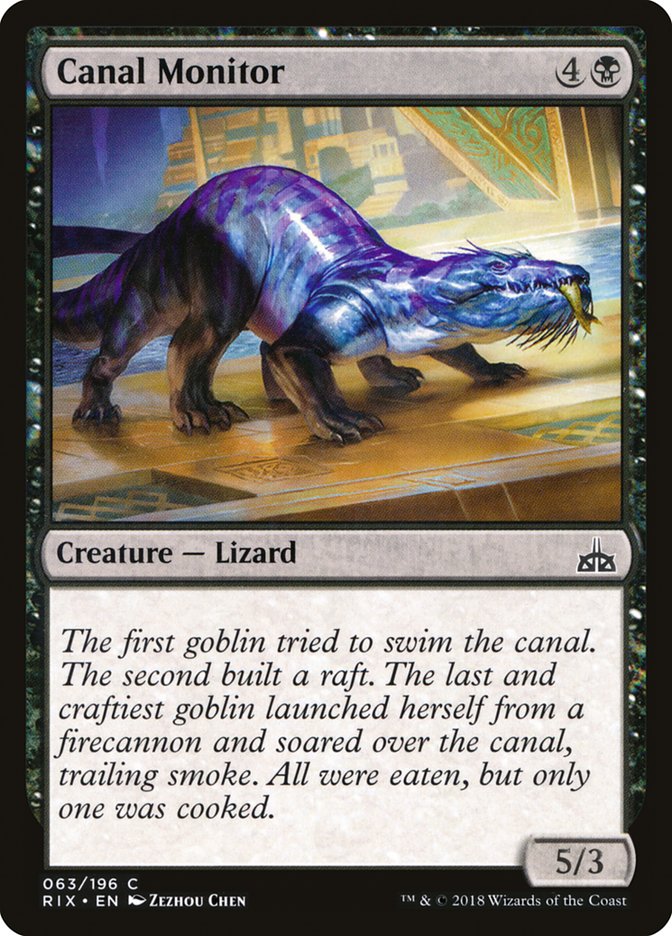 Canal Monitor [Rivals of Ixalan] MTG Single Magic: The Gathering    | Red Claw Gaming