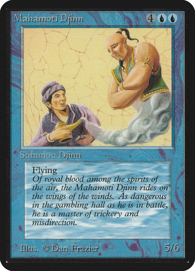 Mahamoti Djinn [Alpha Edition] MTG Single Magic: The Gathering    | Red Claw Gaming