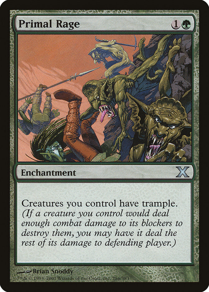 Primal Rage [Tenth Edition] MTG Single Magic: The Gathering    | Red Claw Gaming