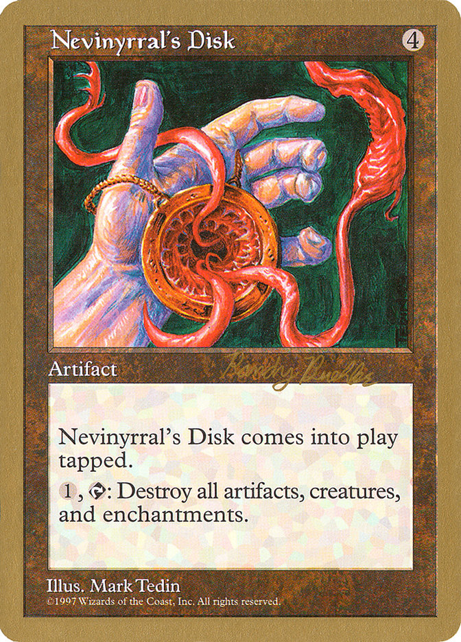 Nevinyrral's Disk (Randy Buehler) [World Championship Decks 1998] MTG Single Magic: The Gathering    | Red Claw Gaming