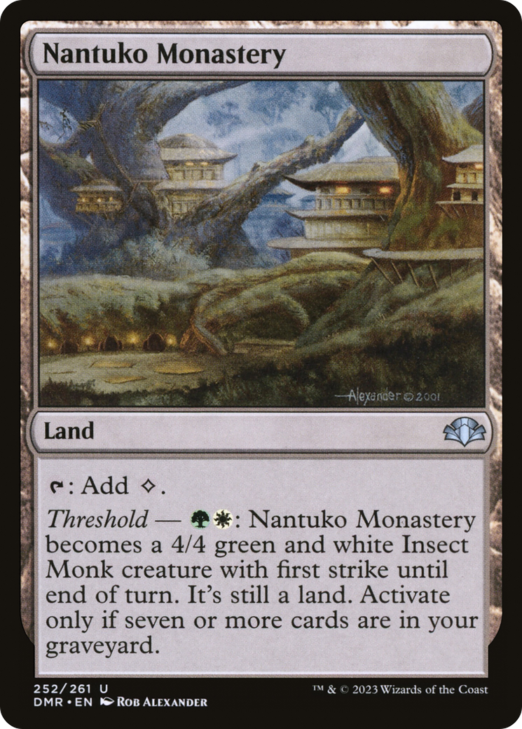 Nantuko Monastery [Dominaria Remastered] MTG Single Magic: The Gathering    | Red Claw Gaming