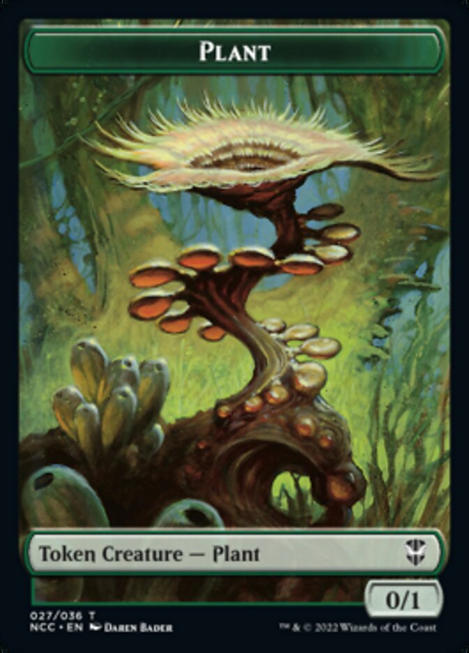 Plant // Beast Double-Sided Token [Streets of New Capenna Commander Tokens] MTG Single Magic: The Gathering    | Red Claw Gaming