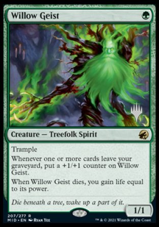 Willow Geist (Promo Pack) [Innistrad: Midnight Hunt Promos] MTG Single Magic: The Gathering    | Red Claw Gaming