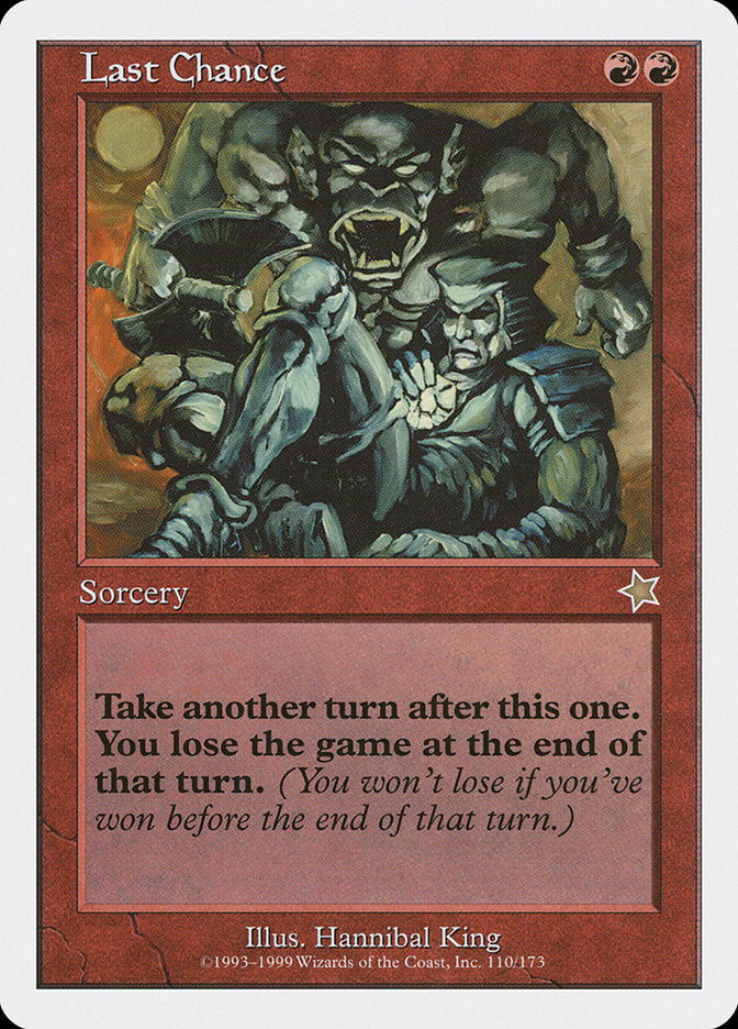Last Chance [Starter 1999] MTG Single Magic: The Gathering    | Red Claw Gaming