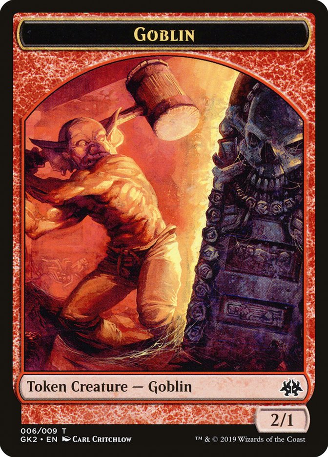 Dragon // Goblin Double-Sided Token [Ravnica Allegiance Guild Kit Tokens] MTG Single Magic: The Gathering    | Red Claw Gaming