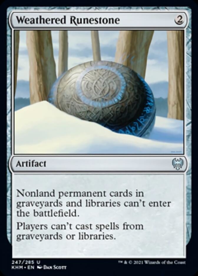 Weathered Runestone [Kaldheim] MTG Single Magic: The Gathering    | Red Claw Gaming