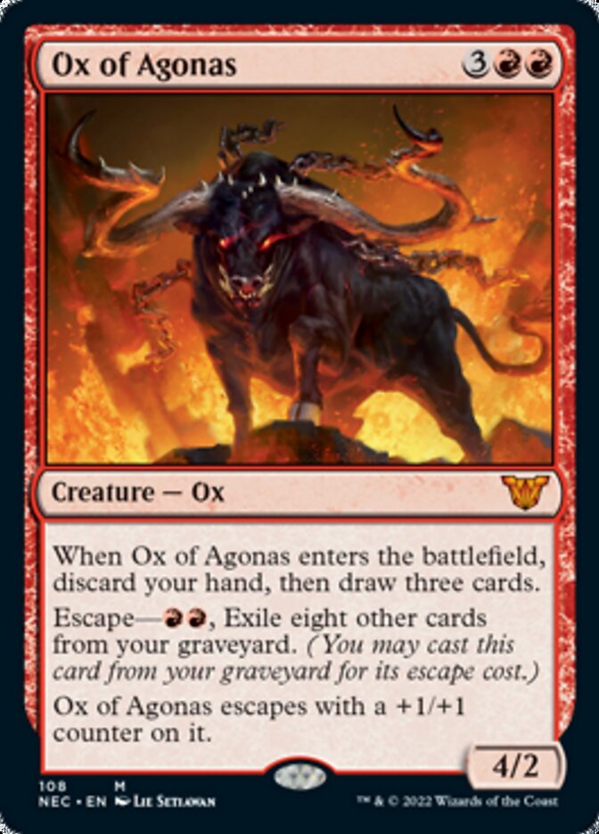 Ox of Agonas [Kamigawa: Neon Dynasty Commander] MTG Single Magic: The Gathering    | Red Claw Gaming
