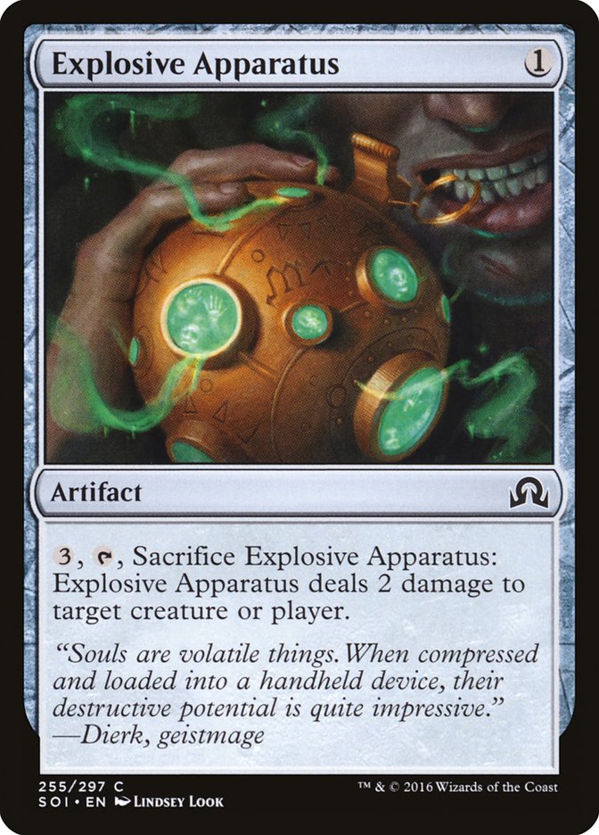 Explosive Apparatus [Shadows over Innistrad] MTG Single Magic: The Gathering    | Red Claw Gaming