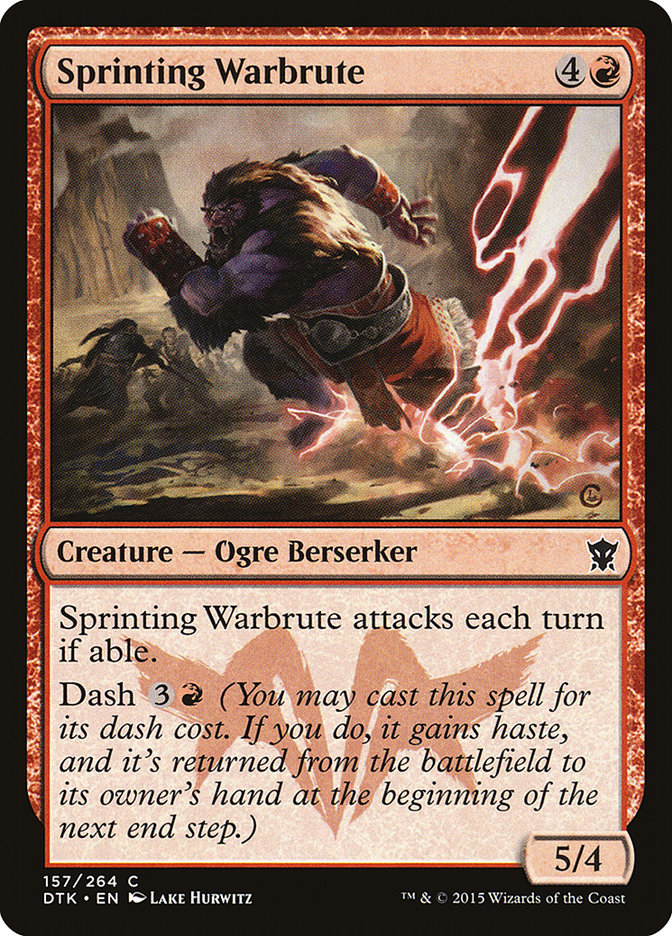 Sprinting Warbrute [Dragons of Tarkir] MTG Single Magic: The Gathering    | Red Claw Gaming