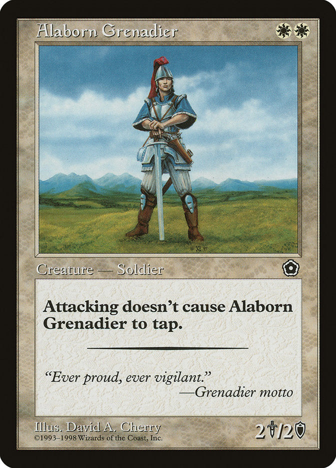 Alaborn Grenadier [Portal Second Age] MTG Single Magic: The Gathering    | Red Claw Gaming
