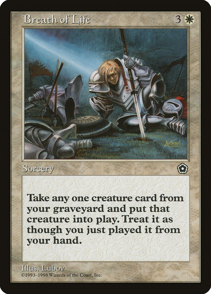 Breath of Life [Portal Second Age] MTG Single Magic: The Gathering    | Red Claw Gaming