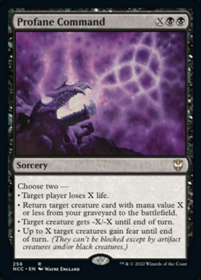 Profane Command [Streets of New Capenna Commander] MTG Single Magic: The Gathering    | Red Claw Gaming