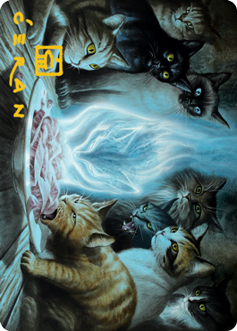 Can't Stay Away Art Card (Gold-Stamped Signature) [Innistrad: Midnight Hunt Art Series] MTG Single Magic: The Gathering    | Red Claw Gaming