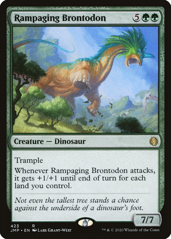 Rampaging Brontodon [Jumpstart] MTG Single Magic: The Gathering    | Red Claw Gaming