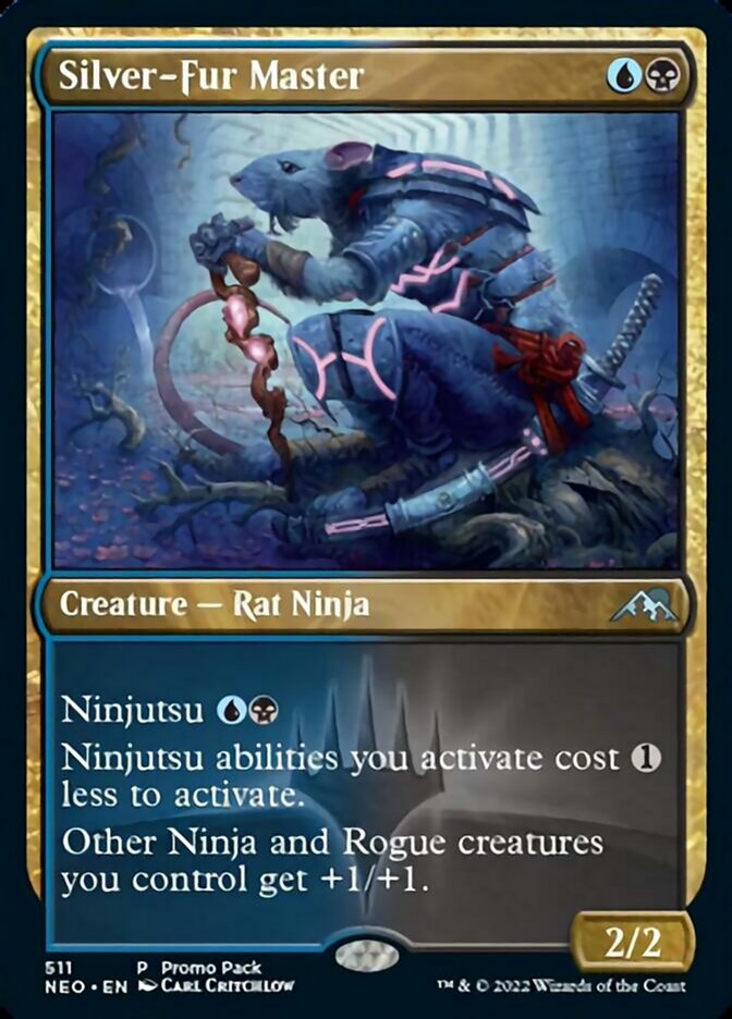 Silver-Fur Master (Promo Pack) [Kamigawa: Neon Dynasty Promos] MTG Single Magic: The Gathering    | Red Claw Gaming