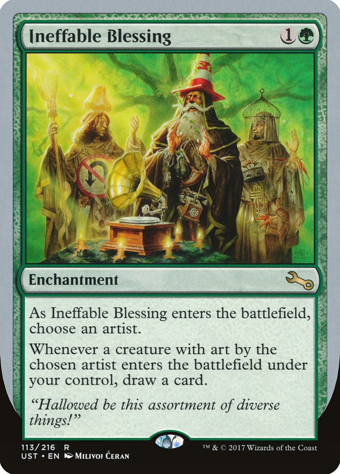 Ineffable Blessing ("choose an artist") [Unstable] MTG Single Magic: The Gathering    | Red Claw Gaming