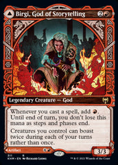 Birgi, God of Storytelling // Harnfel, Horn of Bounty (Showcase) [Kaldheim] MTG Single Magic: The Gathering    | Red Claw Gaming