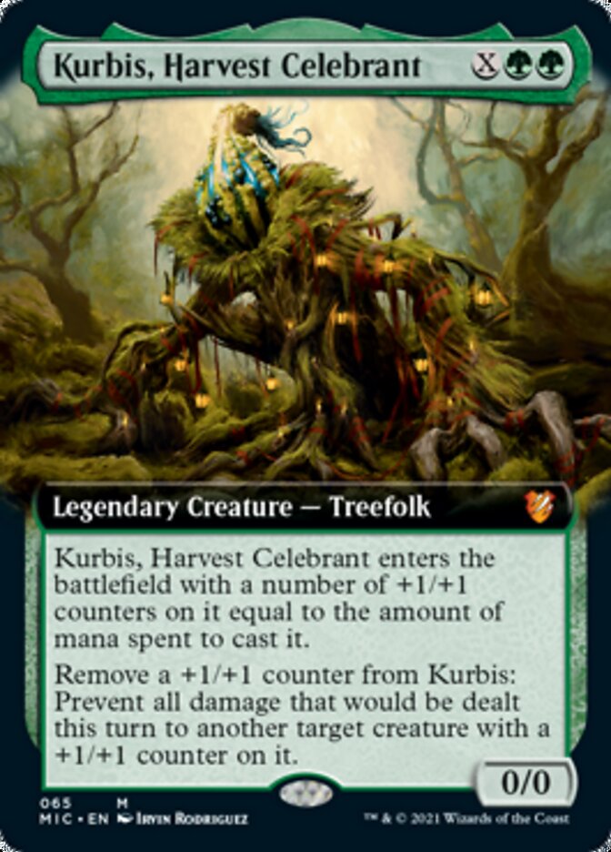 Kurbis, Harvest Celebrant (Extended Art) [Innistrad: Midnight Hunt Commander] MTG Single Magic: The Gathering    | Red Claw Gaming