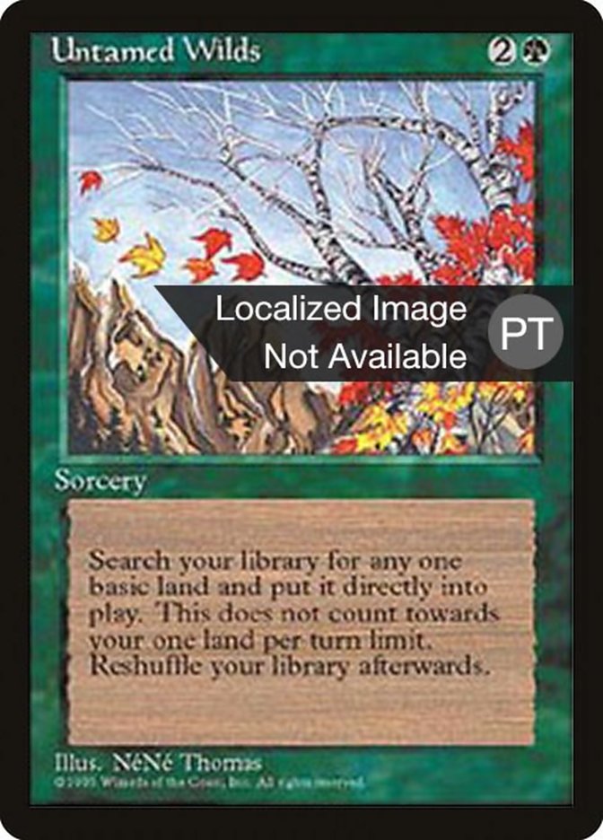 Untamed Wilds [Fourth Edition (Foreign Black Border)] MTG Single Magic: The Gathering    | Red Claw Gaming