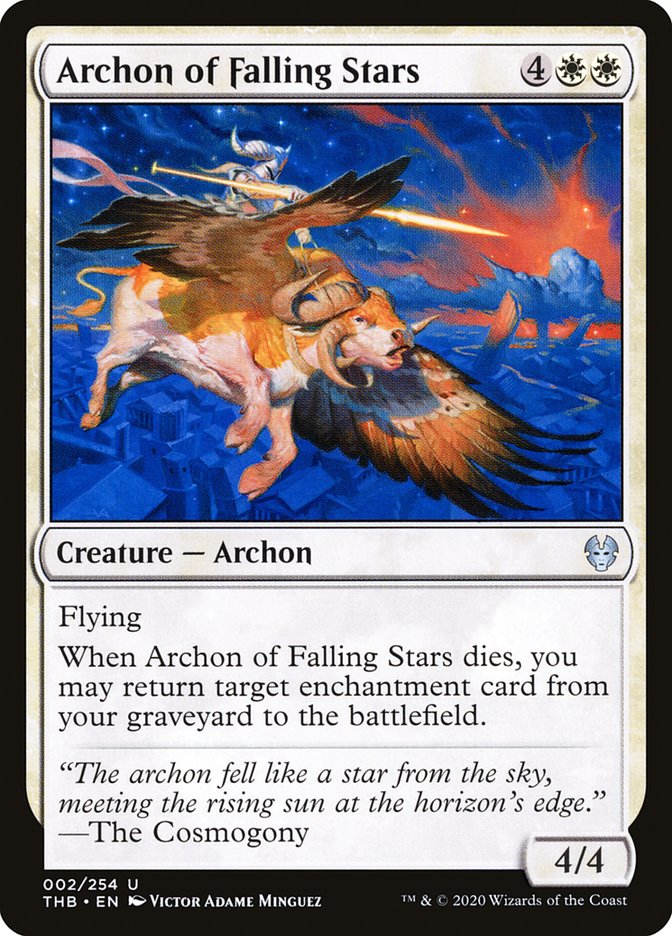 Archon of Falling Stars [Theros Beyond Death] MTG Single Magic: The Gathering    | Red Claw Gaming