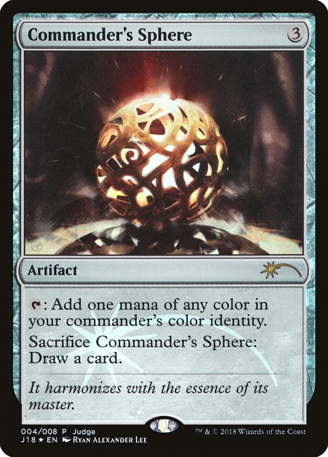 Commander's Sphere [Judge Gift Cards 2018] MTG Single Magic: The Gathering    | Red Claw Gaming