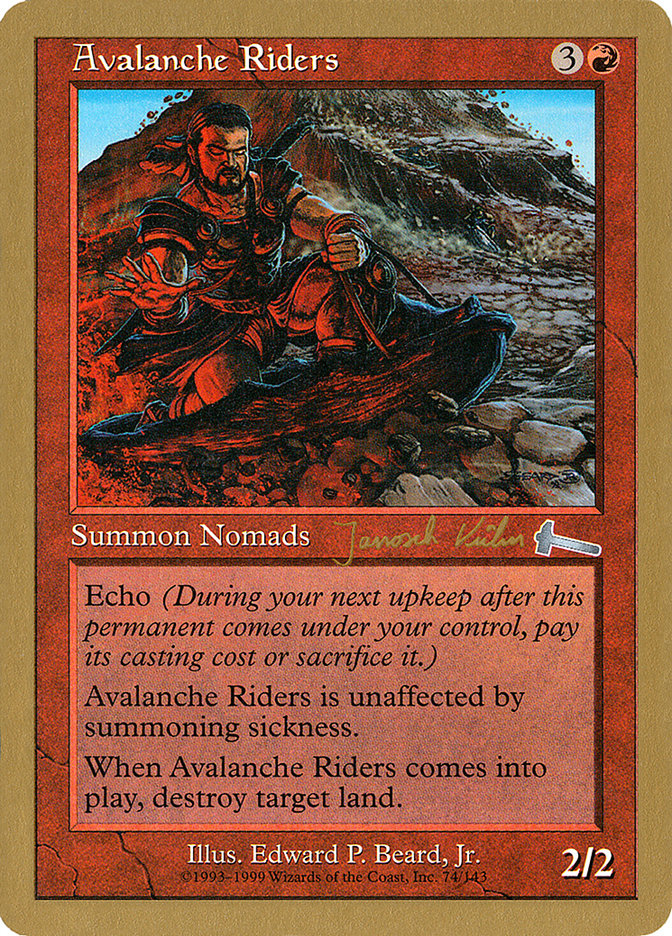 Avalanche Riders (Janosch Kuhn) [World Championship Decks 2000] MTG Single Magic: The Gathering    | Red Claw Gaming