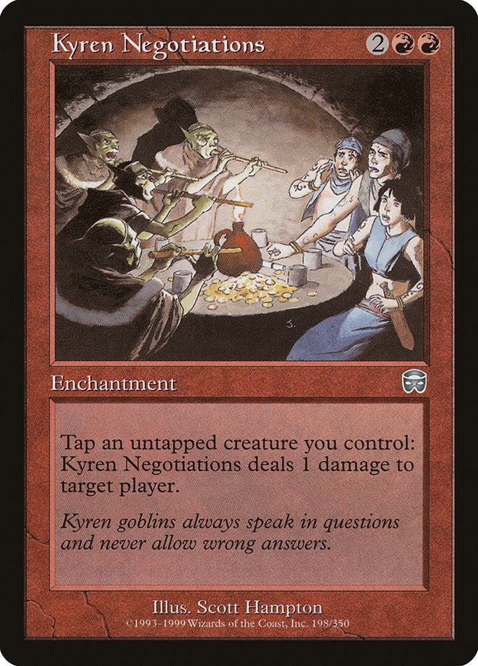 Kyren Negotiations [Mercadian Masques] MTG Single Magic: The Gathering    | Red Claw Gaming
