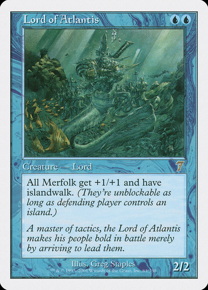 Lord of Atlantis [Seventh Edition] MTG Single Magic: The Gathering    | Red Claw Gaming