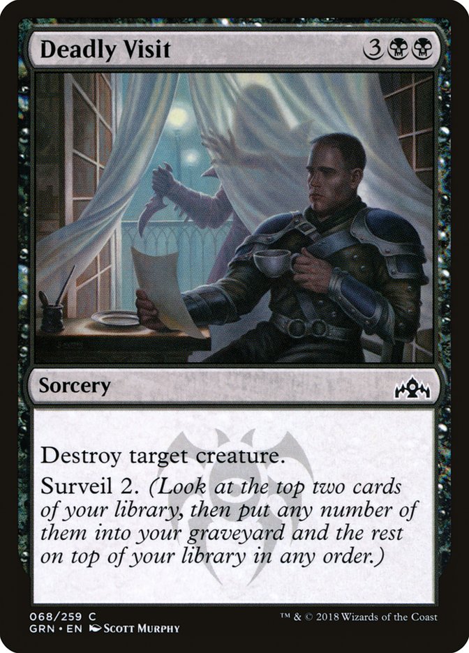 Deadly Visit [Guilds of Ravnica] MTG Single Magic: The Gathering    | Red Claw Gaming