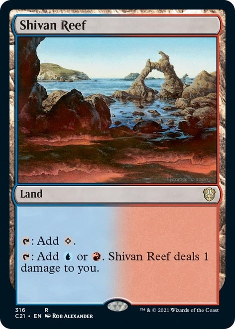 Shivan Reef [Commander 2021] MTG Single Magic: The Gathering    | Red Claw Gaming