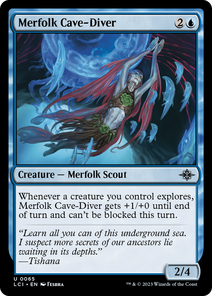 Merfolk Cave-Diver [The Lost Caverns of Ixalan] MTG Single Magic: The Gathering    | Red Claw Gaming