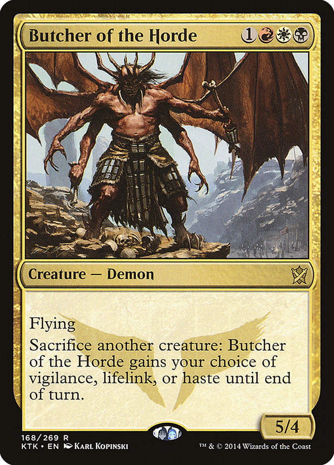 Butcher of the Horde [Khans of Tarkir] MTG Single Magic: The Gathering    | Red Claw Gaming