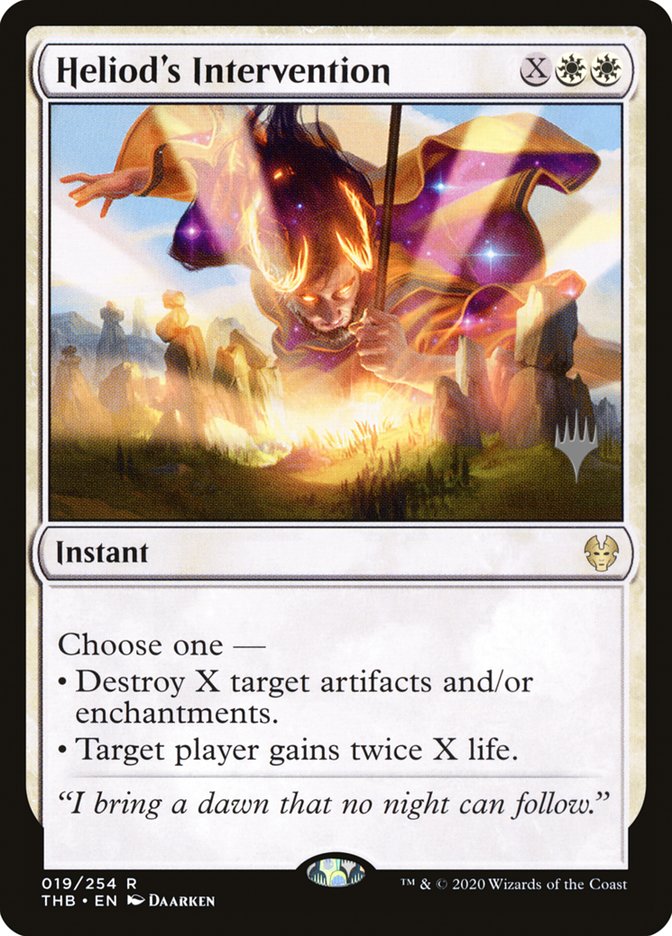 Heliod's Intervention (Promo Pack) [Theros Beyond Death Promos] MTG Single Magic: The Gathering    | Red Claw Gaming