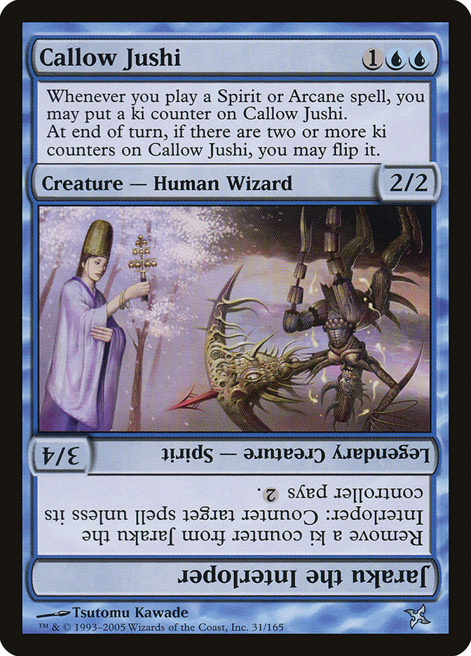 Callow Jushi // Jaraku the Interloper [Betrayers of Kamigawa] MTG Single Magic: The Gathering    | Red Claw Gaming