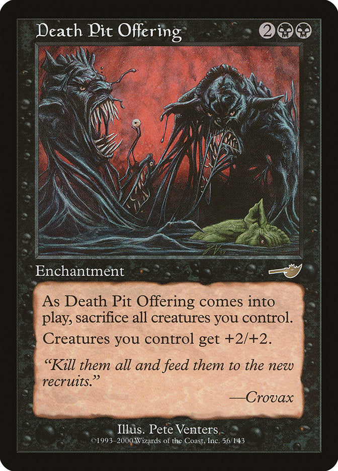 Death Pit Offering [Nemesis] MTG Single Magic: The Gathering    | Red Claw Gaming
