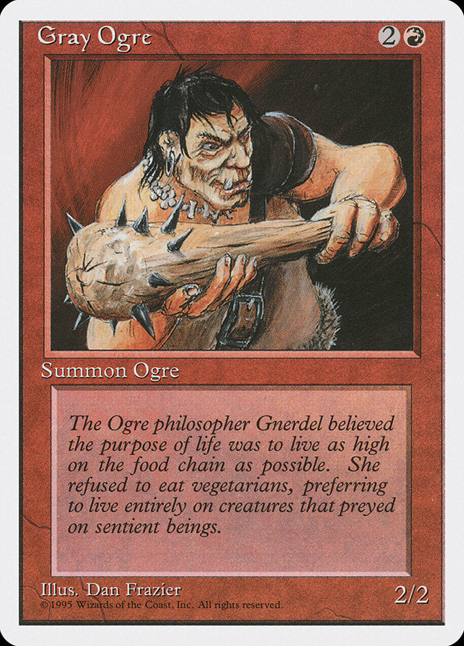 Gray Ogre [Fourth Edition] MTG Single Magic: The Gathering    | Red Claw Gaming