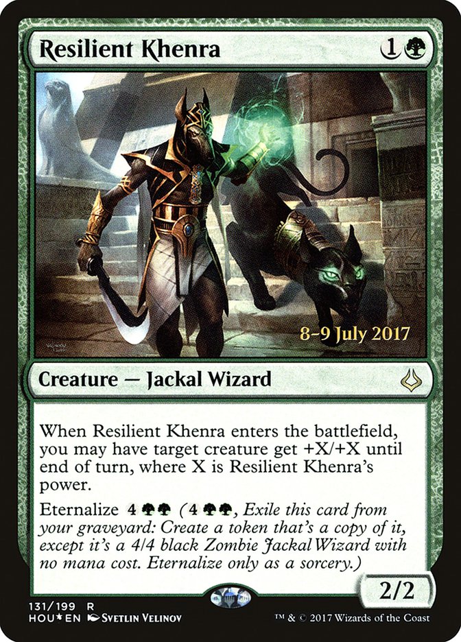 Resilient Khenra [Hour of Devastation Prerelease Promos] MTG Single Magic: The Gathering    | Red Claw Gaming